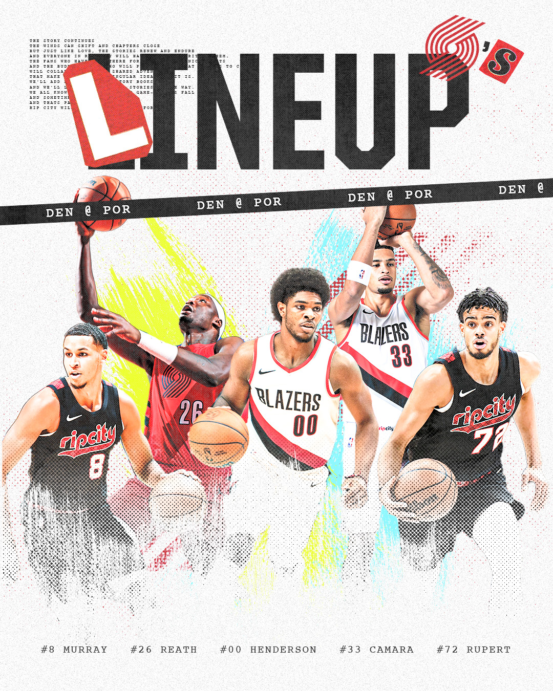 NBA历史第二次！开拓者本场首发5人全是新秀 上次是2012年的勇士